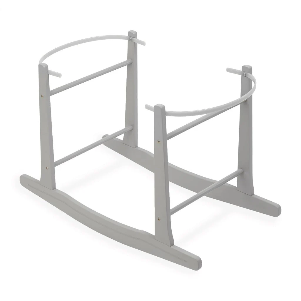 Clair De Lune Standard Rocking Wooden Moses Basket Stand - Image 6