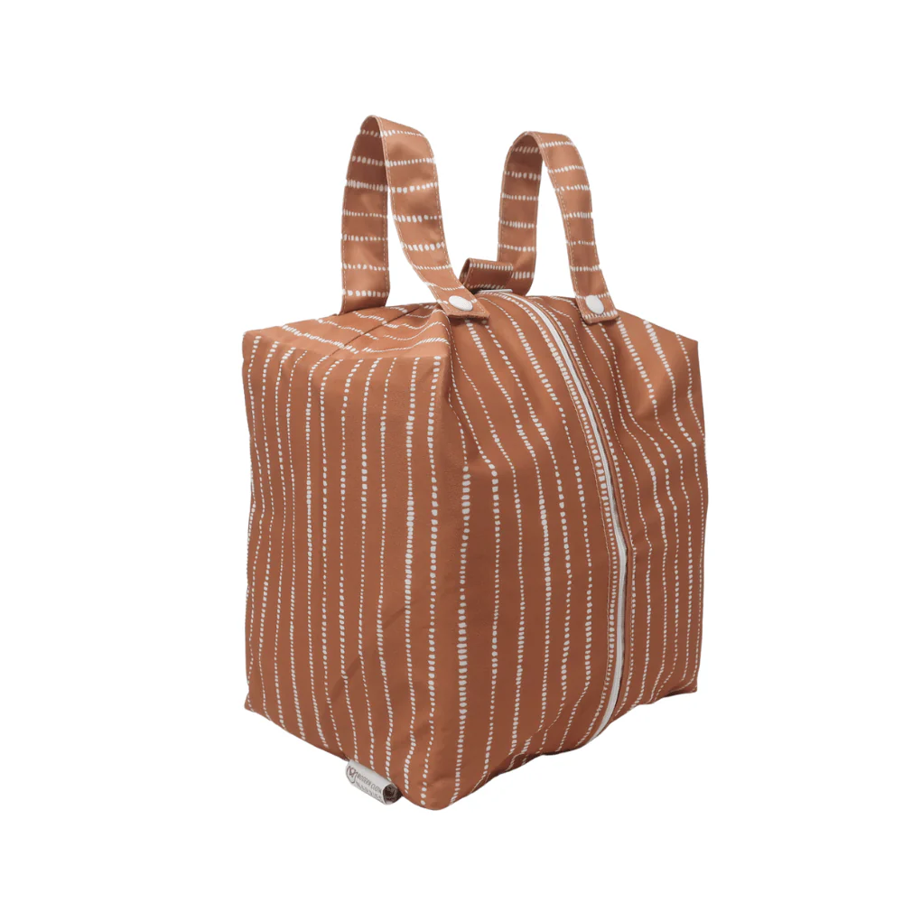 Cloth Nappy Pod - Dune Tan with White - Image 5