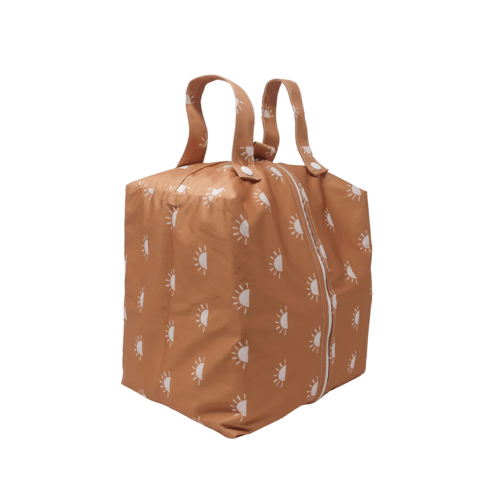 Cloth Nappy Pod - Sunnies Camel with White - Image 2