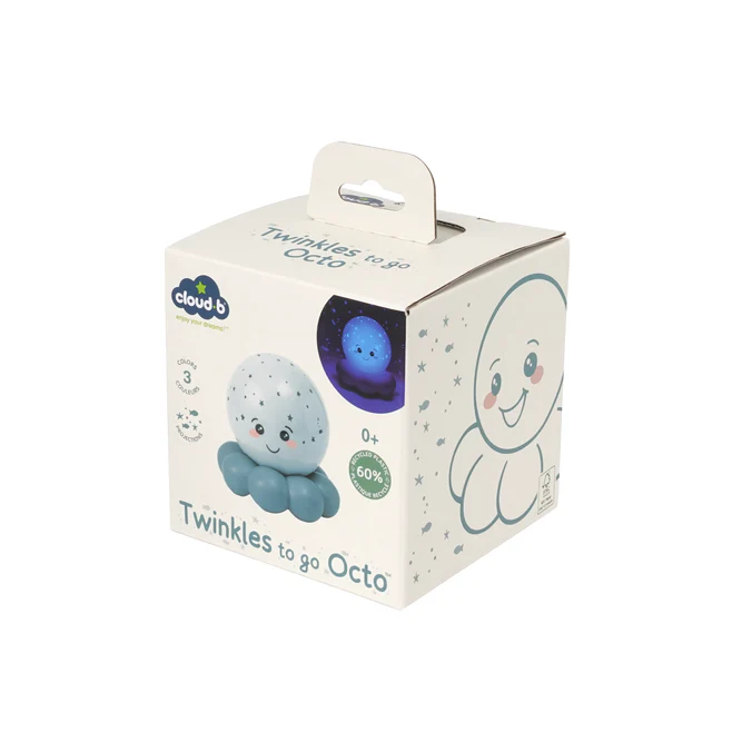 Cloud B Twinkles To Go Octo™ Portable Octopus Star Projector Night Light for Babies, Pastel Blue - Image 5