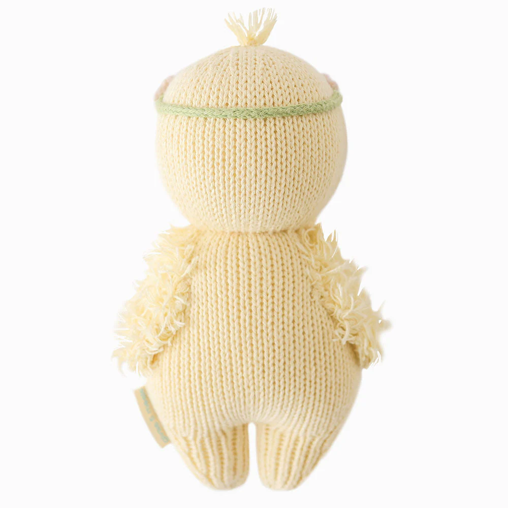 cuddle+kind - Baby Animal Collection - Baby Duckling Floral Crown Blush - Image 3
