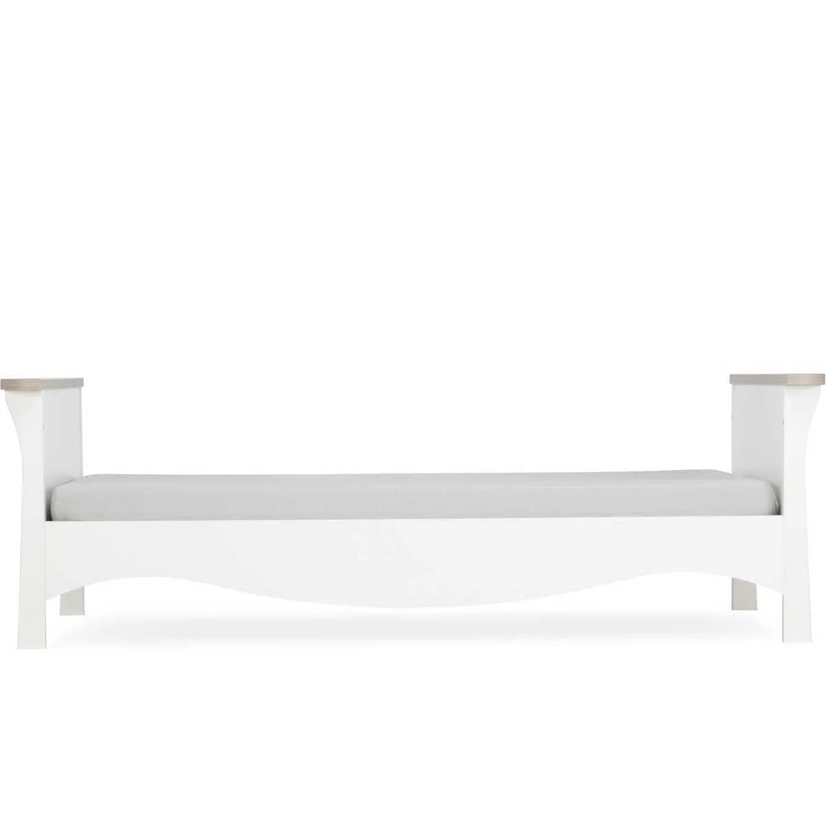 CuddleCo Clara 2 Piece Nursery Furniture Set (Cot Bed & Dresser) - White/Ash - Image 7