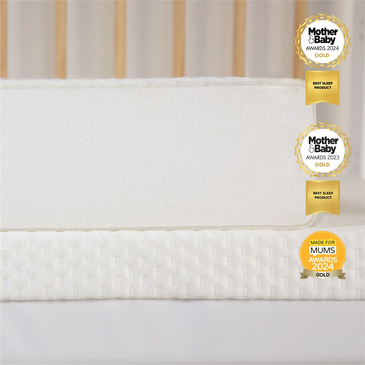CuddleCo Lullaby Hypo-Allergenic Bamboo Foam Mattress - Image 3