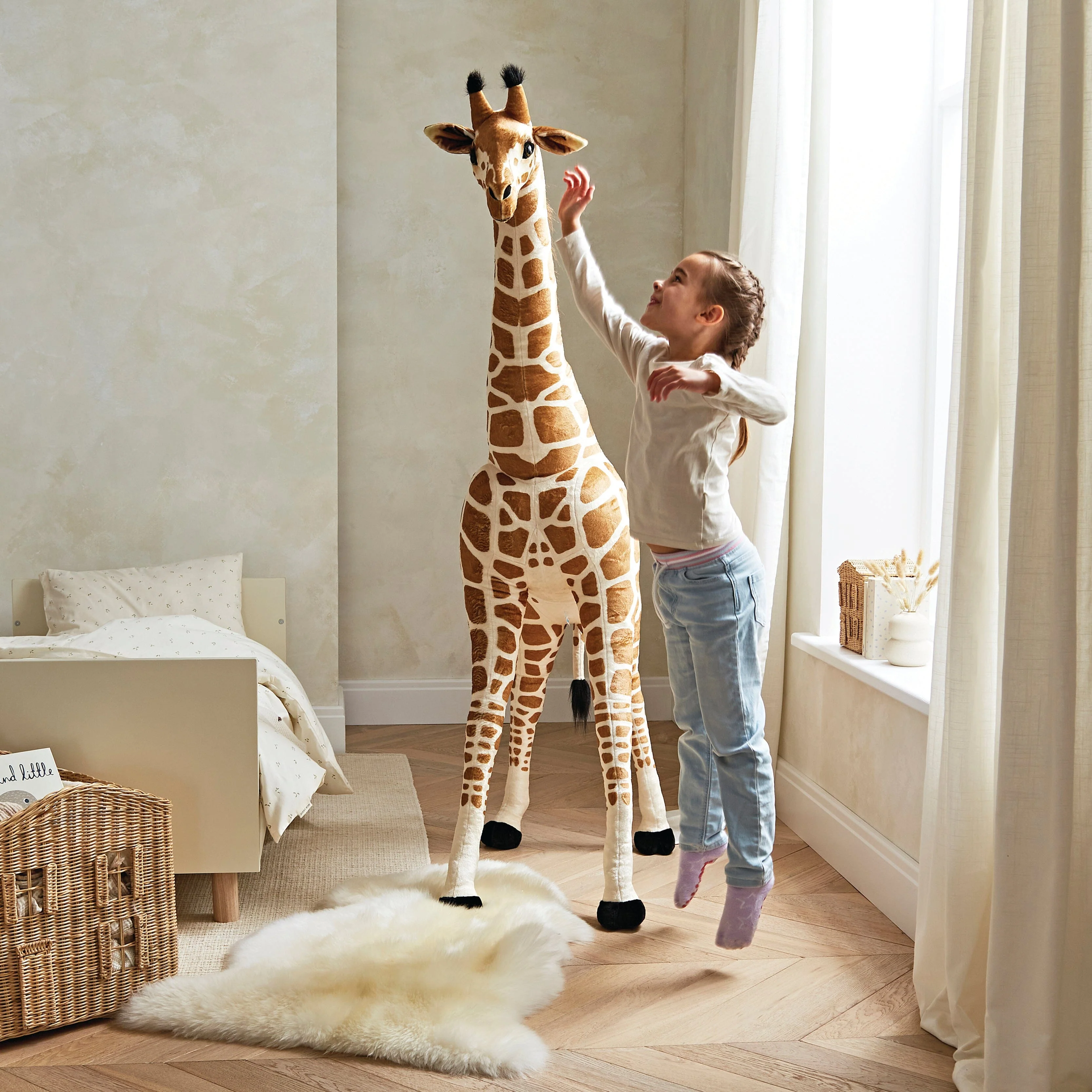 CuddleCo Standing Giraffe Stuffed Animal - Image 7