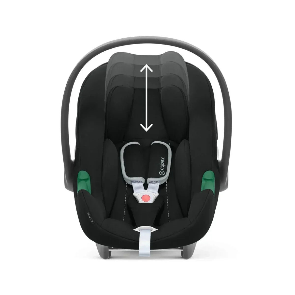 Cybex Aton B2 i-Size Infant Group 0/1 Car Seat & Base (Birth to 4 Years) - Volcano Black - Image 2
