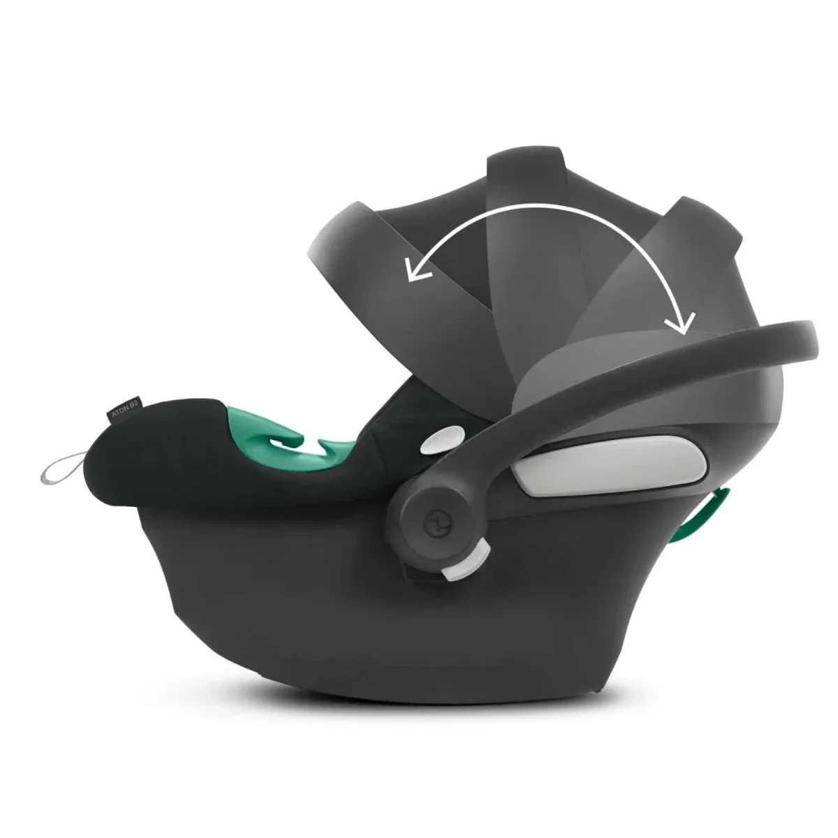 Cybex Aton B2 i-Size Infant Group 0/1 Car Seat & Base (Birth to 4 Years) - Volcano Black - Image 4