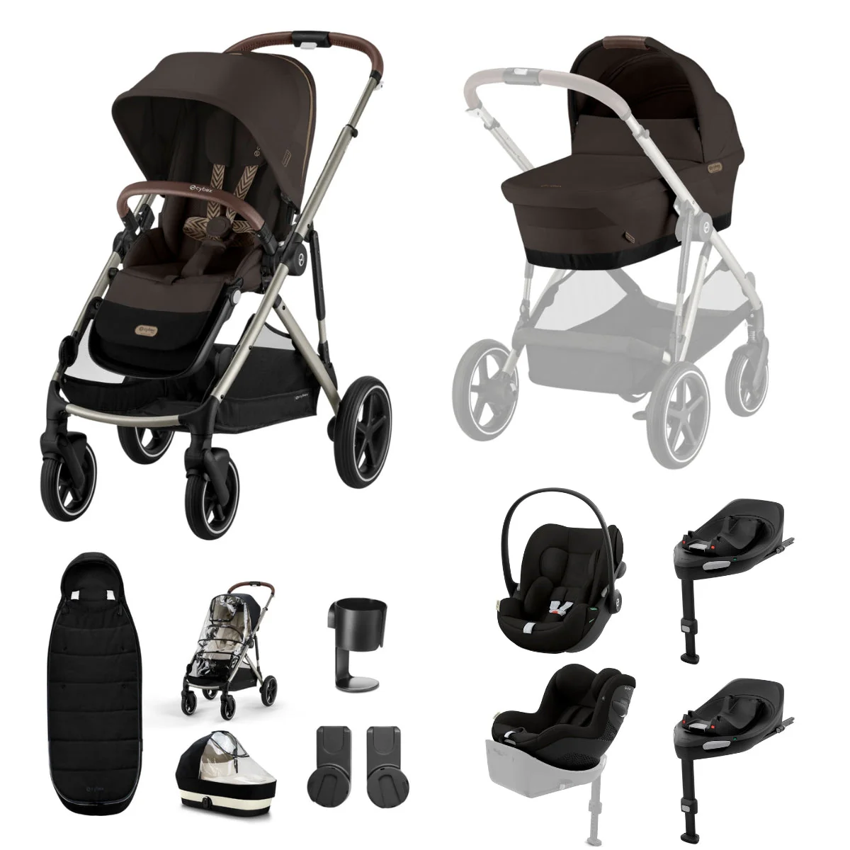 Cybex E-Gazelle S Complete Electric Travel System Bundle - Moon Black - Image 24