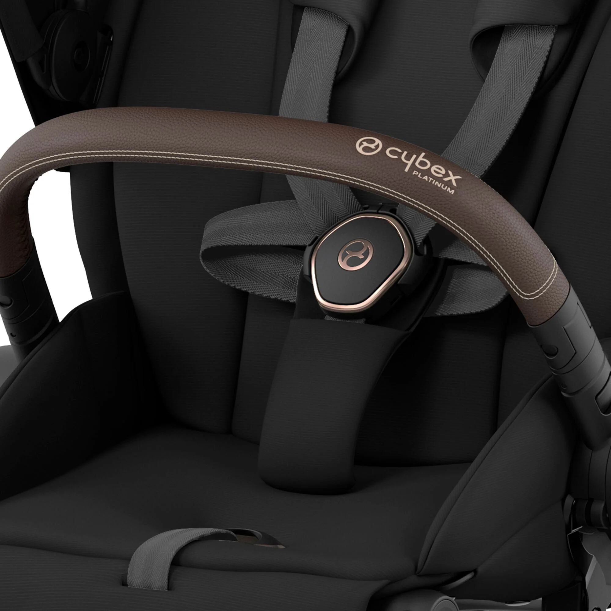 Cybex Priam Pram & Pushchair, Sepia Black on Rose Gold - Image 4