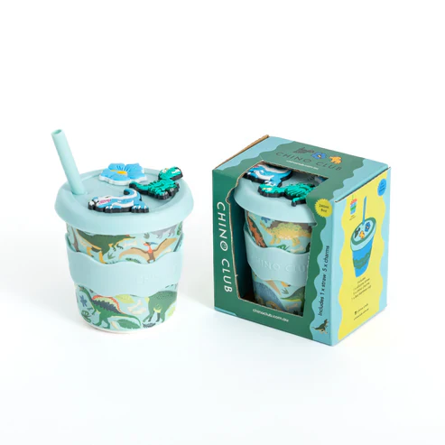 Dino Chino Charm Cup 8oz (STRAW INCLUDED) - Image 2