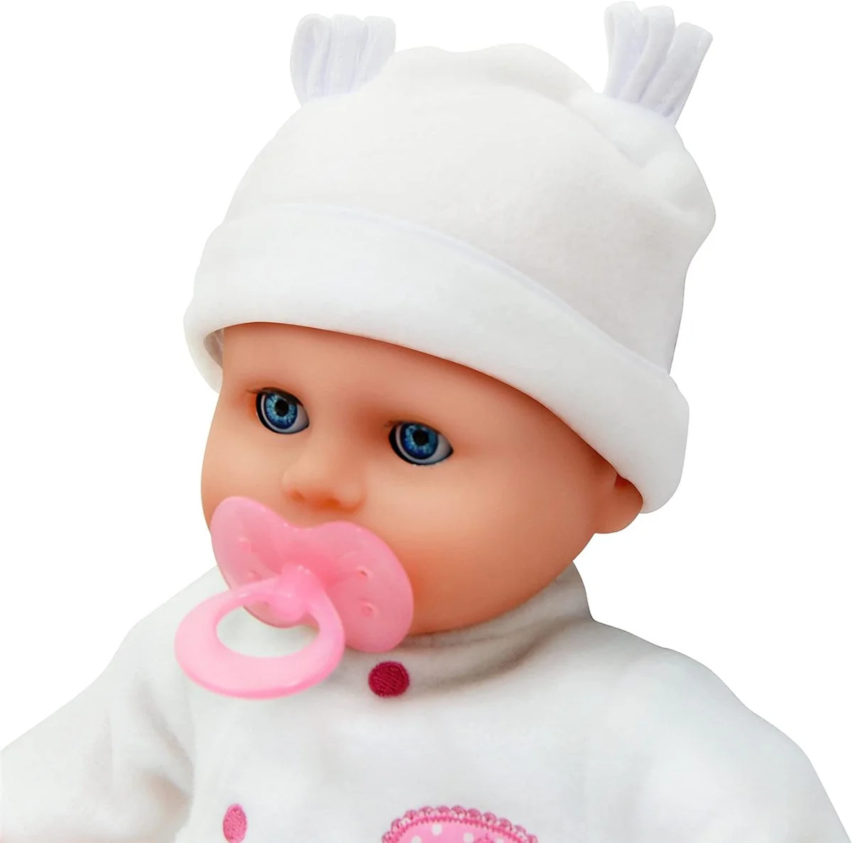 Dolls World Little Treasure 38cm Soft Baby Doll with Deluxe Romper and Accessories - Image 2