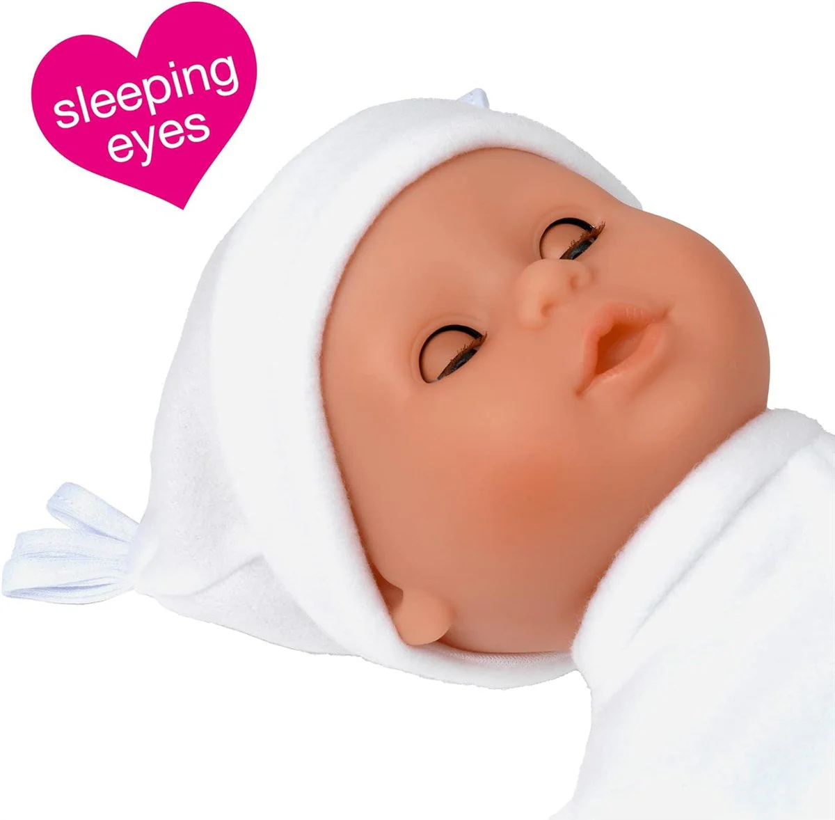 Dolls World Little Treasure 38cm Soft Baby Doll with Deluxe Romper and Accessories - Image 3