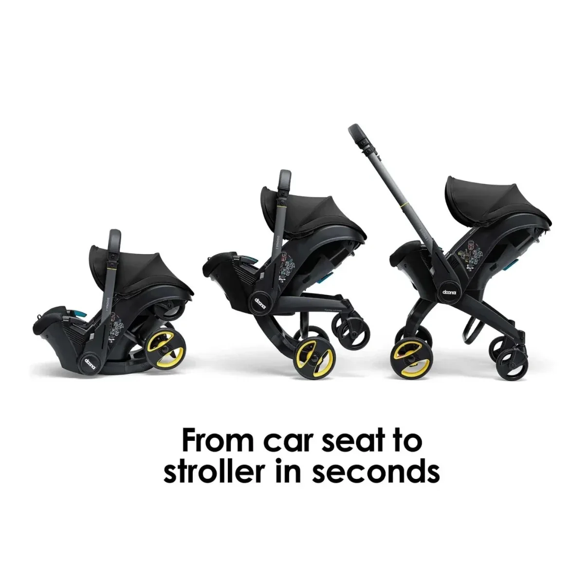 Doona i Infant Car Seat & Stroller - Nitro Black - Image 2