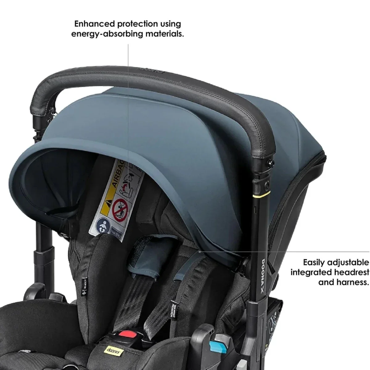 Doona X Infant Car Seat & Stroller - Ocean Blue - Image 5