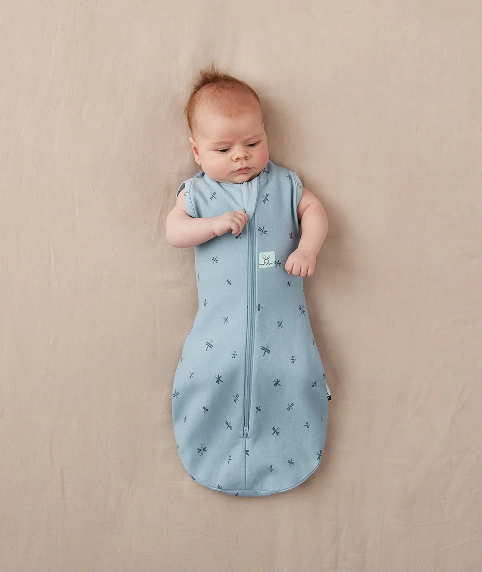 ergoPouch - Organic All Year Cocoon Swaddle Sleeping Bag - Dragonflies 1.0 TOG - Image 2