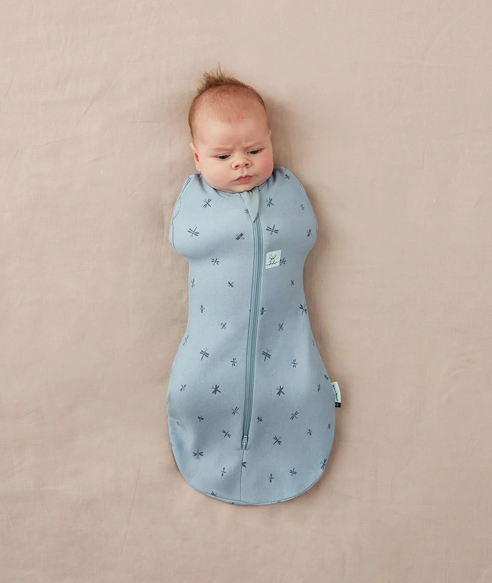 ergoPouch - Organic All Year Cocoon Swaddle Sleeping Bag - Dragonflies 1.0 TOG - Image 3
