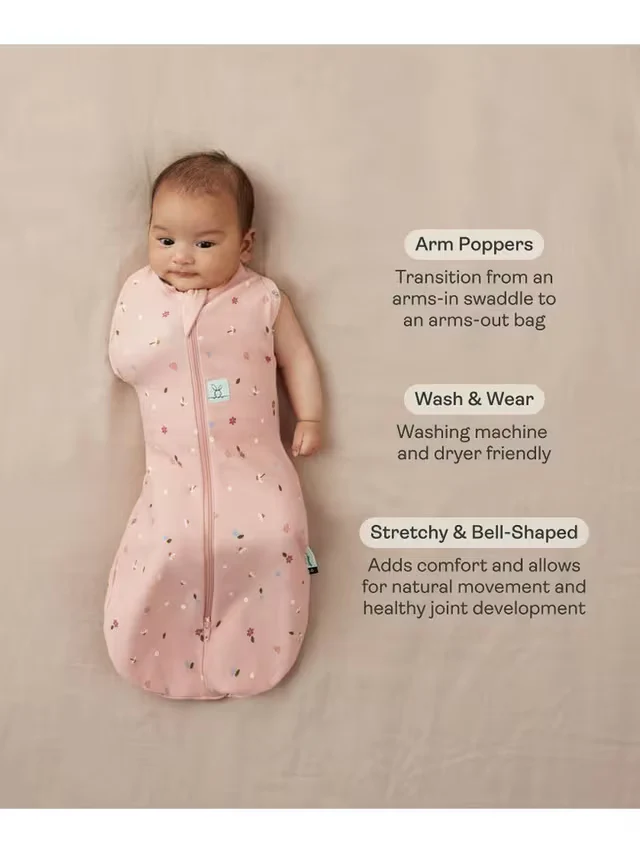 ergoPouch - Organic Winter Cocoon Swaddle Sleeping Bag - Oatmeal 2.5 TOG - Image 4