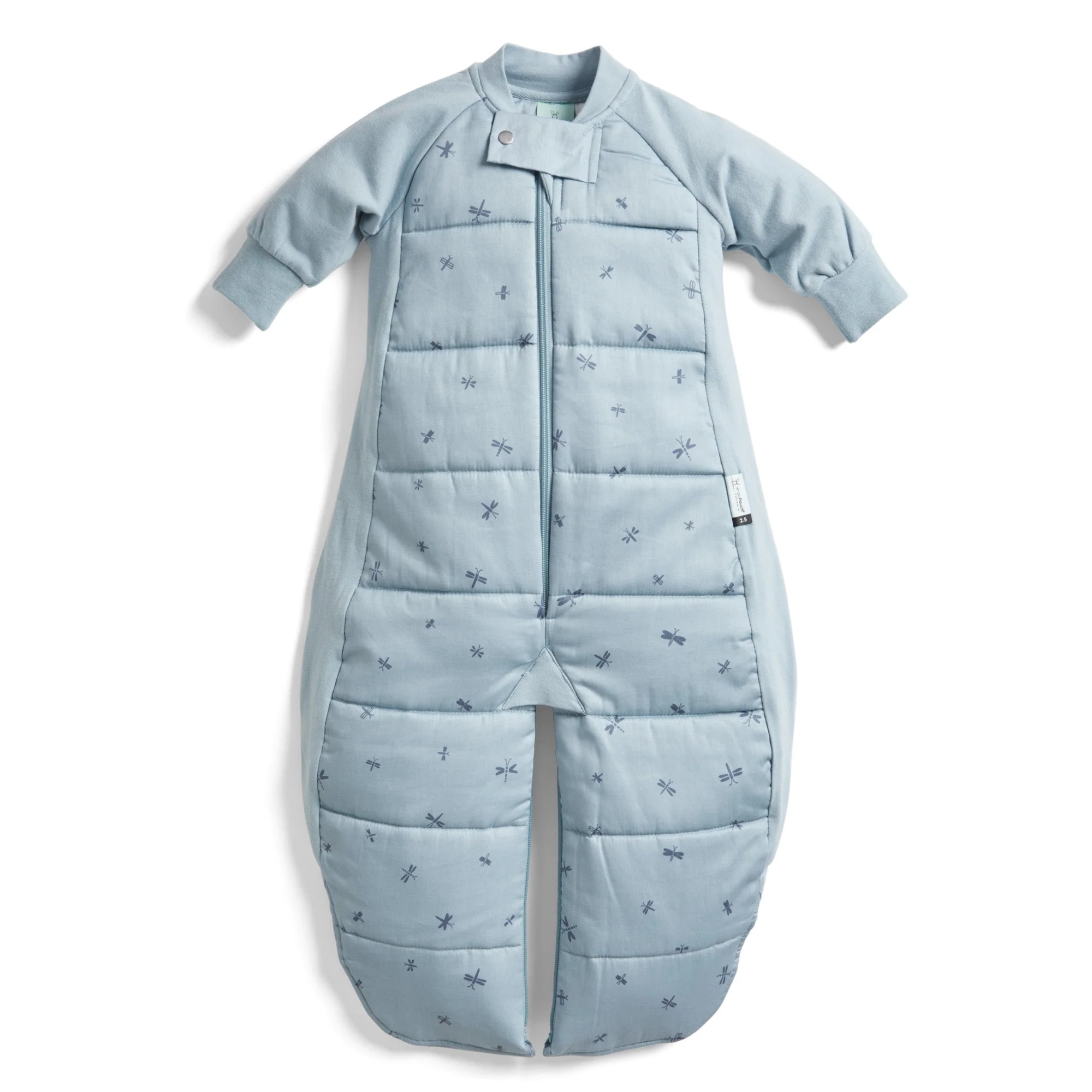 ergoPouch - Organic Winter Long Sleeved 2 in 1 Sleeping Suit Bag - Dragonflies 2.5 TOG - Image 2