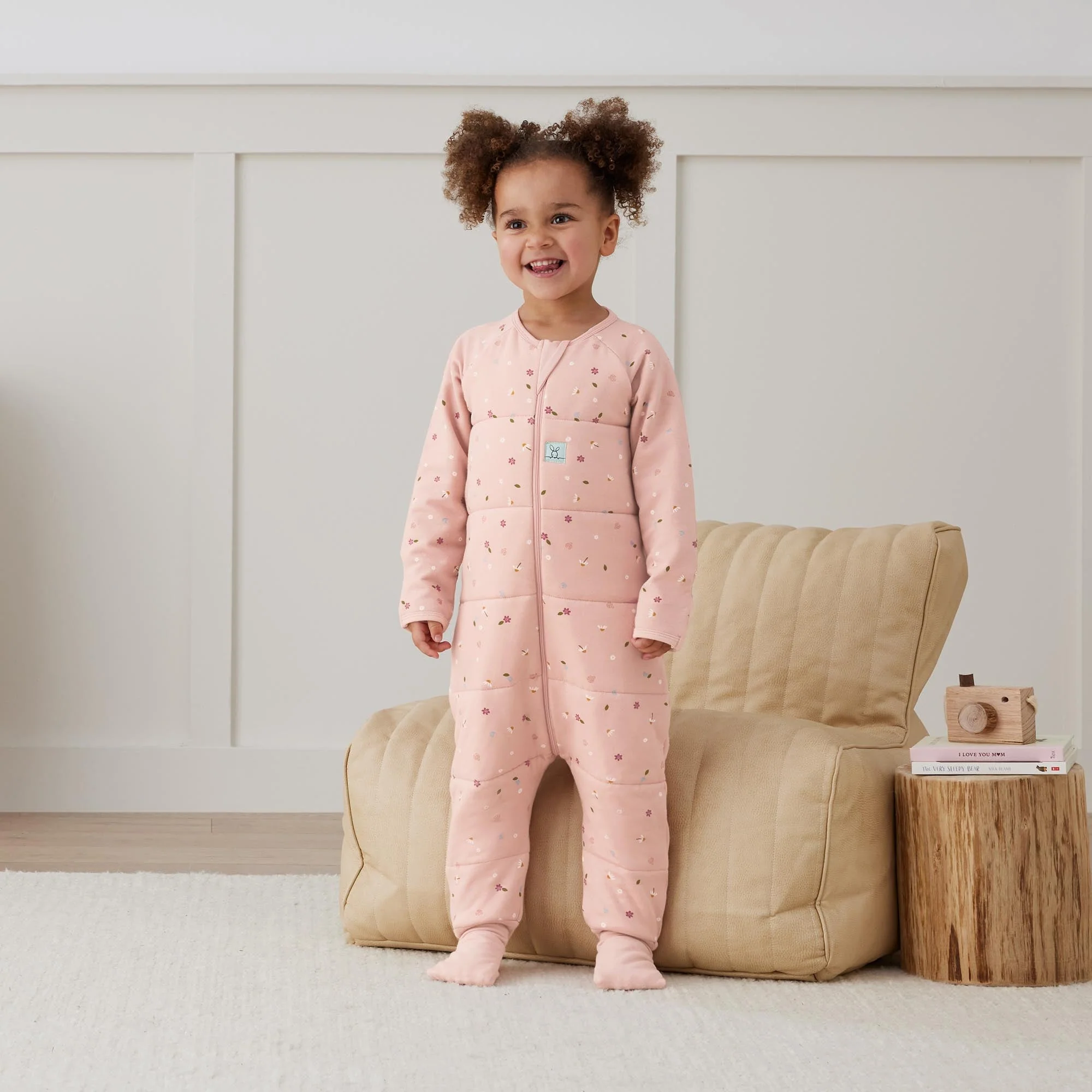 ergoPouch - Organic Winter Long Sleeved Sleep Onesie - Daisy 3.5 TOG - Image 3