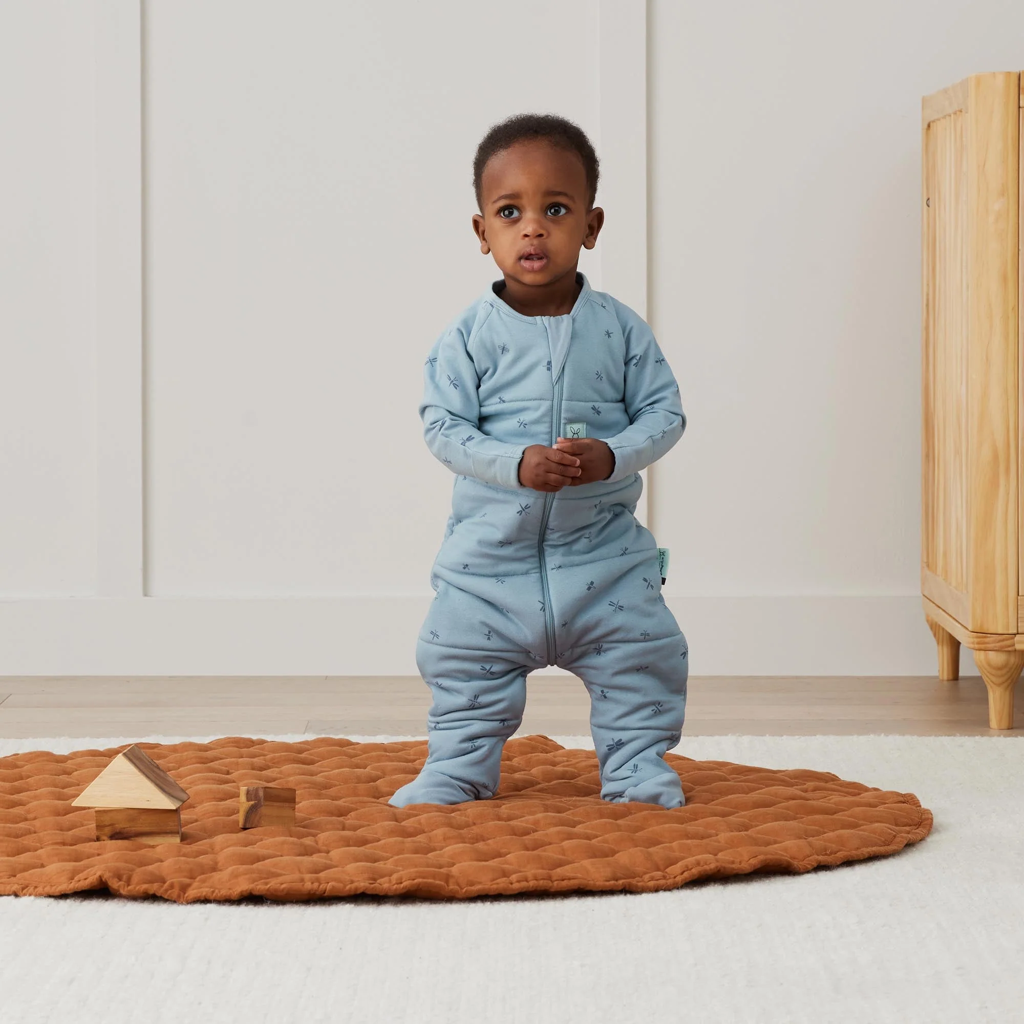 ergoPouch - Organic Winter Long Sleeved Sleep Onesie - Dragonflies 2.5 TOG - Image 3