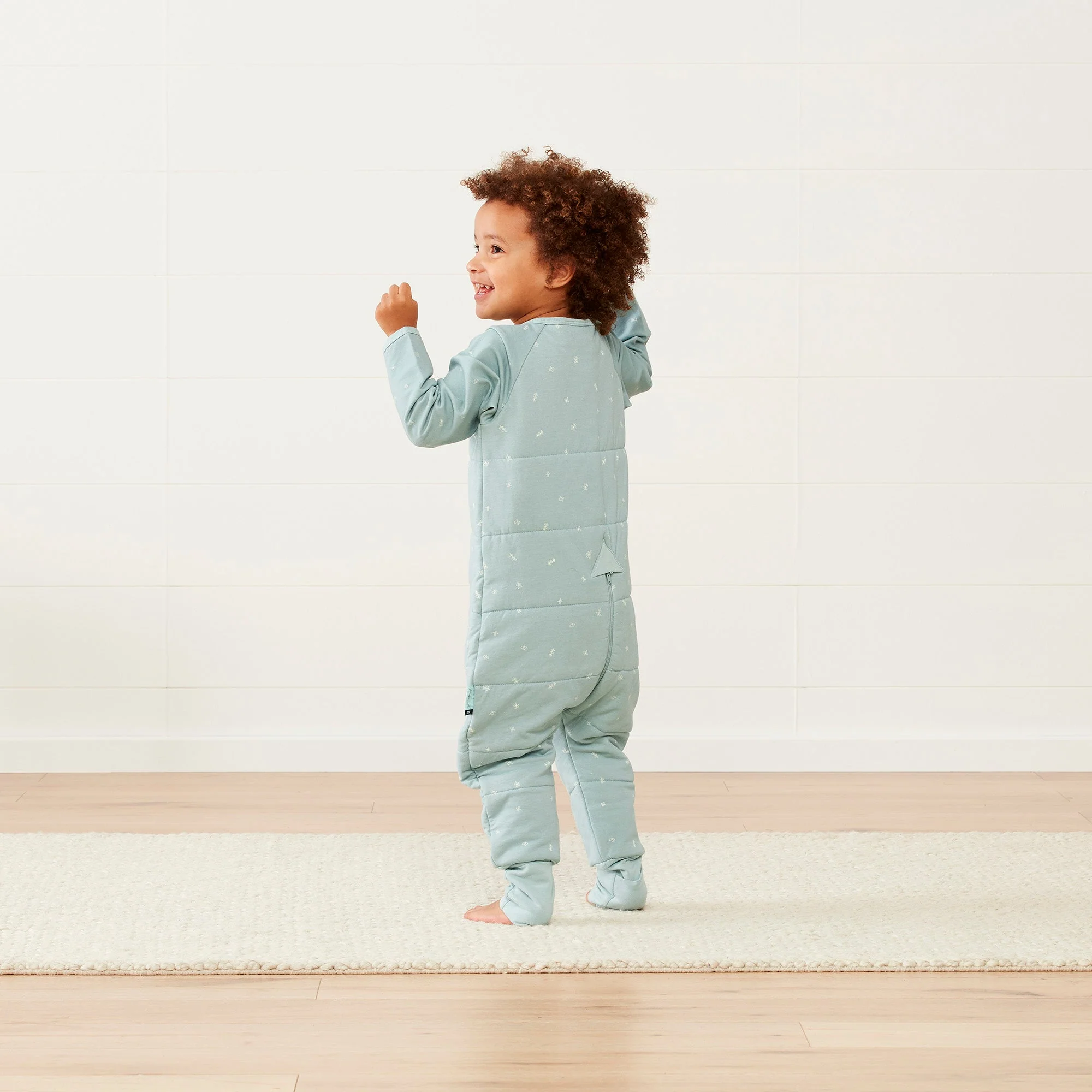 ergoPouch - Organic Winter Long Sleeved Sleep Onesie - Sage 2.5 TOG - Image 3