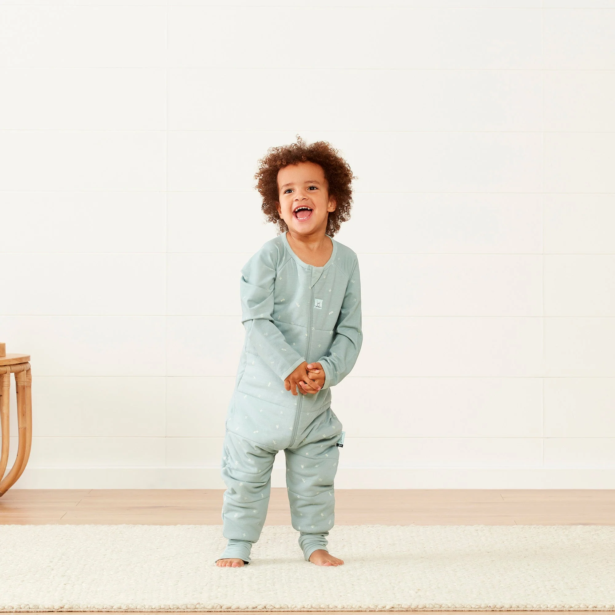 ergoPouch - Organic Winter Long Sleeved Sleep Onesie - Sage 2.5 TOG - Image 5