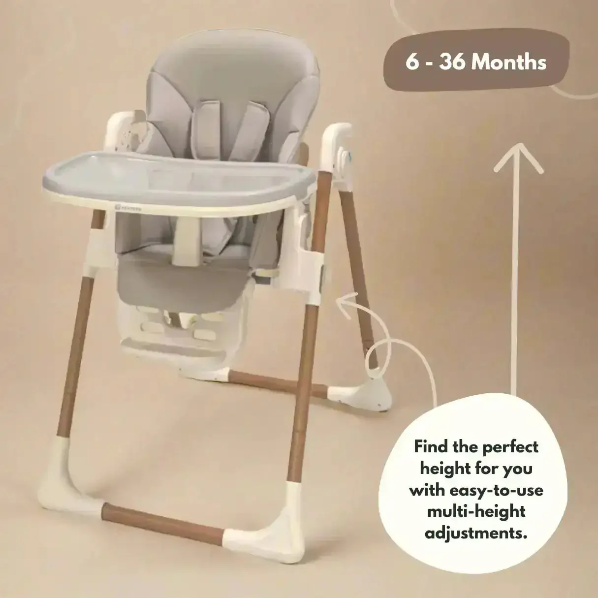 Flare Baby & Toddler Highchair - Beige - Image 4