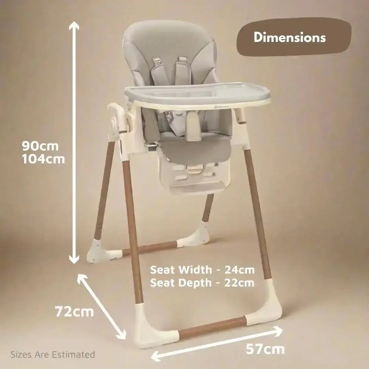 Flare Baby & Toddler Highchair - Beige - Image 9