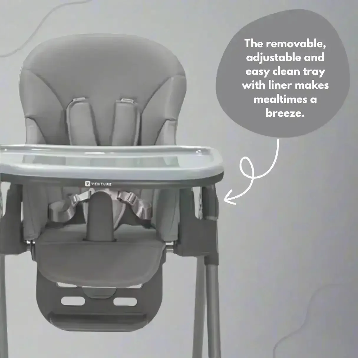 Flare Baby & Toddler Highchair - Grey - Image 5