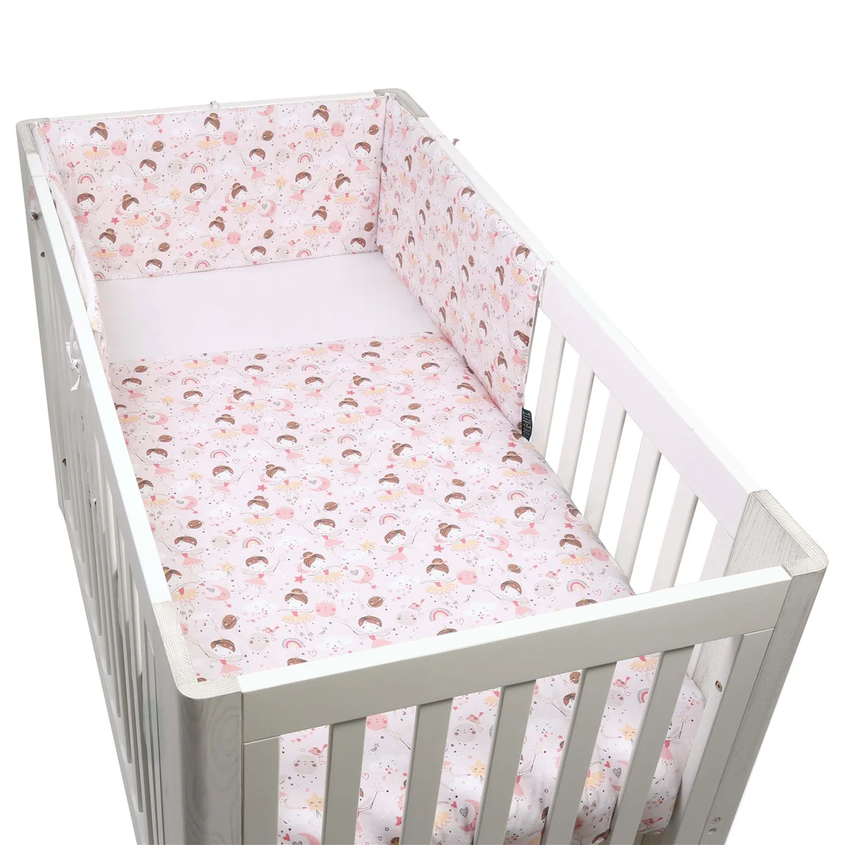 Forrest 3 Piece Reversible Baby Bedding Set, Fairy - Image 5
