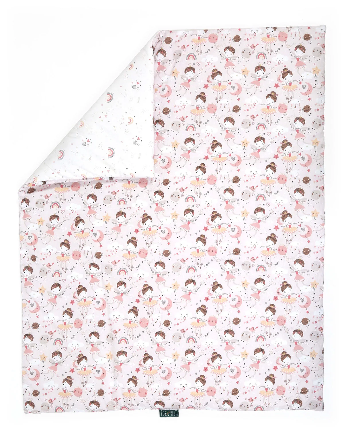 Forrest 3 Piece Reversible Baby Bedding Set, Fairy - Image 9