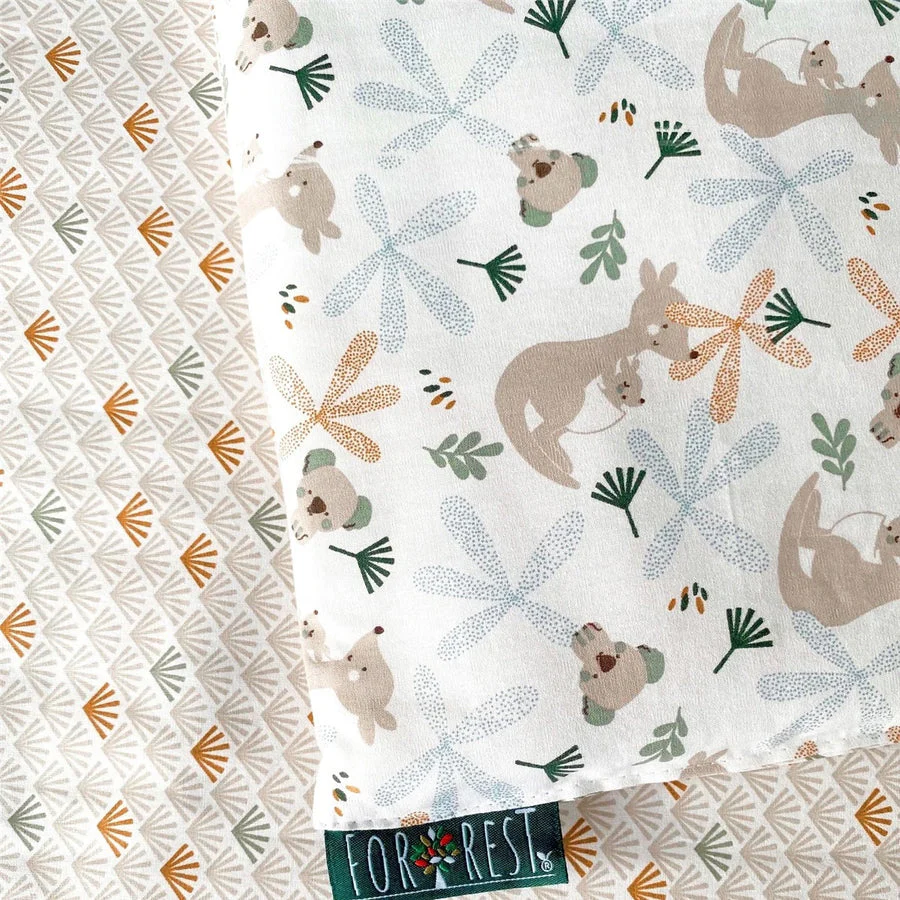 FORREST 3 Piece Reversible Cot Bed Set – Organic Cotton Baby Bedding - Koalaroo - Image 7