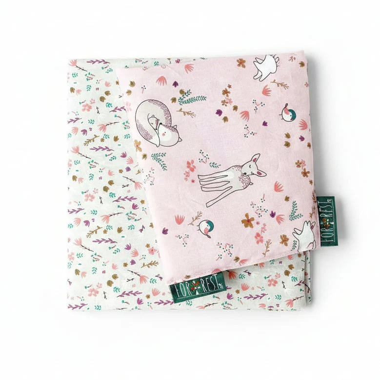 FORREST 3 Piece Reversible Cot Bed Set – Organic Cotton Baby Bedding - Meadowland - Image 11