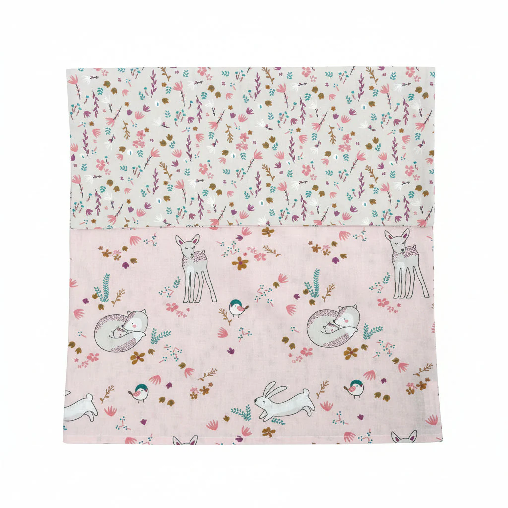 FORREST Organic Cotton Junior Bed Bedding Set – Reversible Quilt & Pillowcase - Meadowland - Image 17