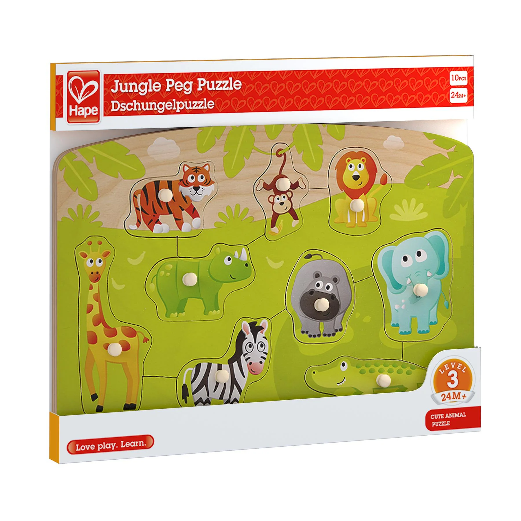 Hape Jungle Peg Puzzle - Image 2