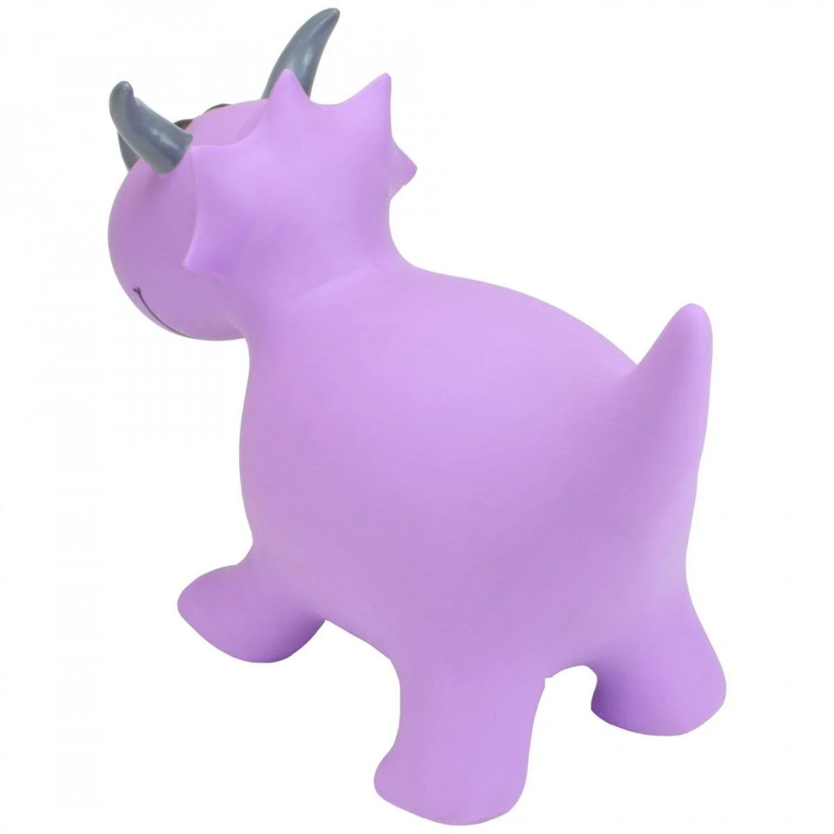 Happy Hopperz Purple Triceratops Inflatable Bouncy Animal Ride-On Toy - Image 4