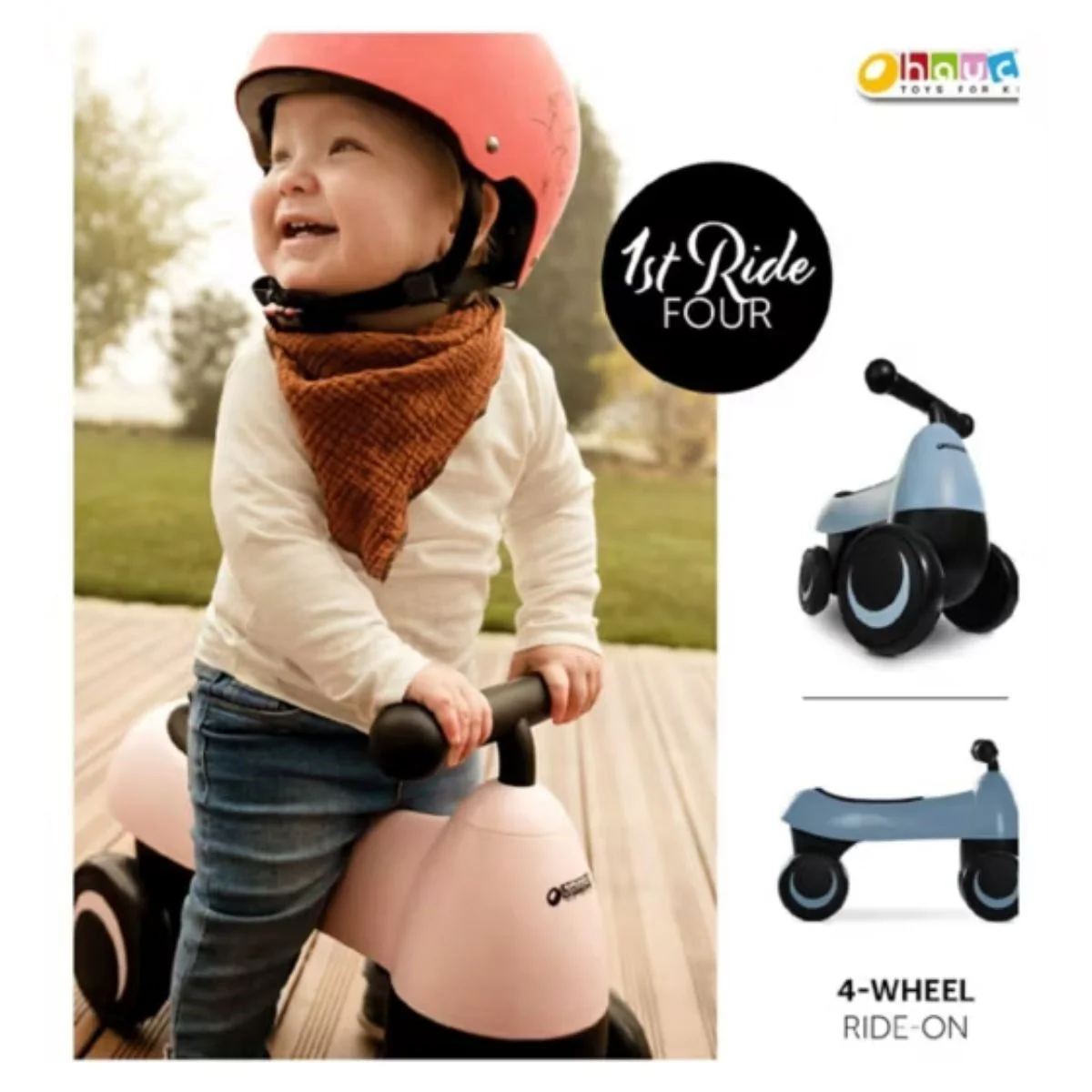 Hauck 1st Ride Four Ergonomic Ride-On Toy - Image 15