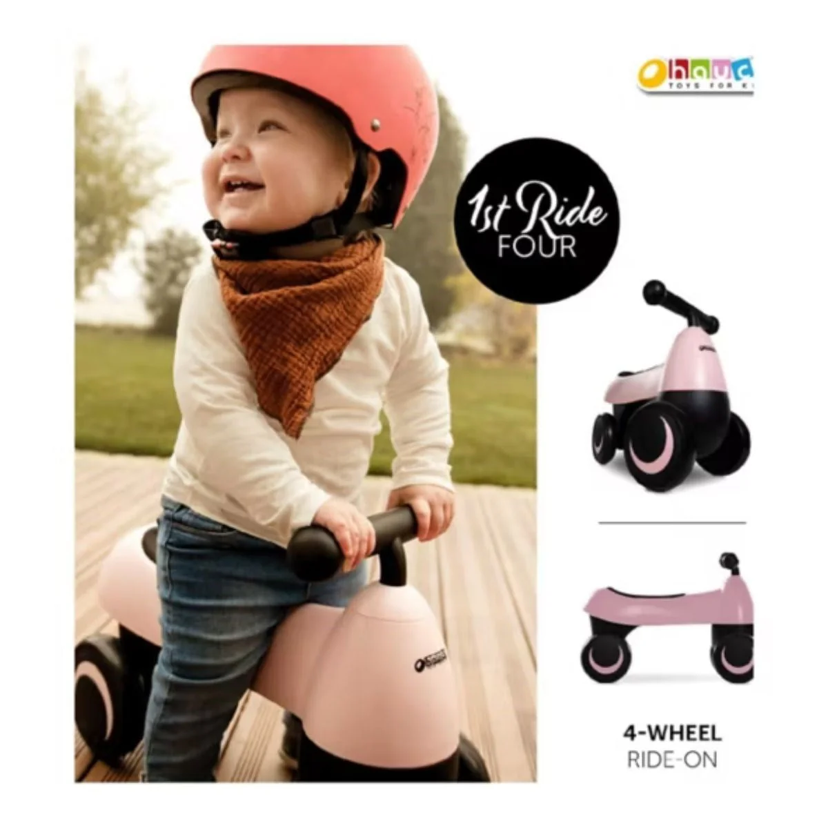 Hauck 1st Ride Four Ergonomic Ride-On Toy - Image 2