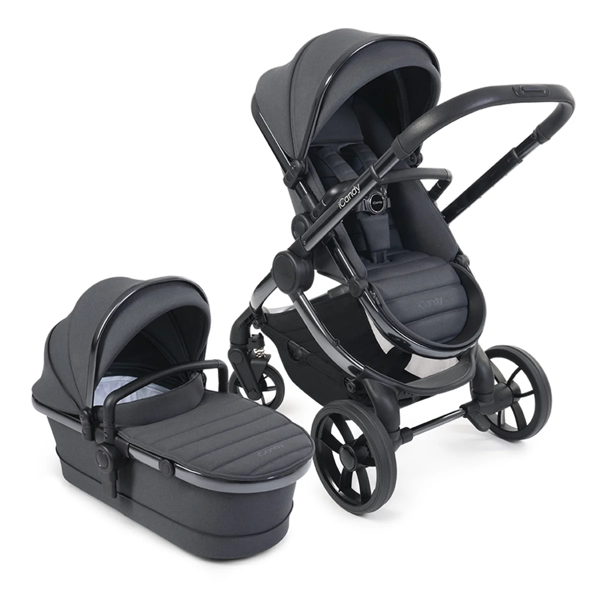 iCandy Peach 7 Combo Pram Set, Dark Grey