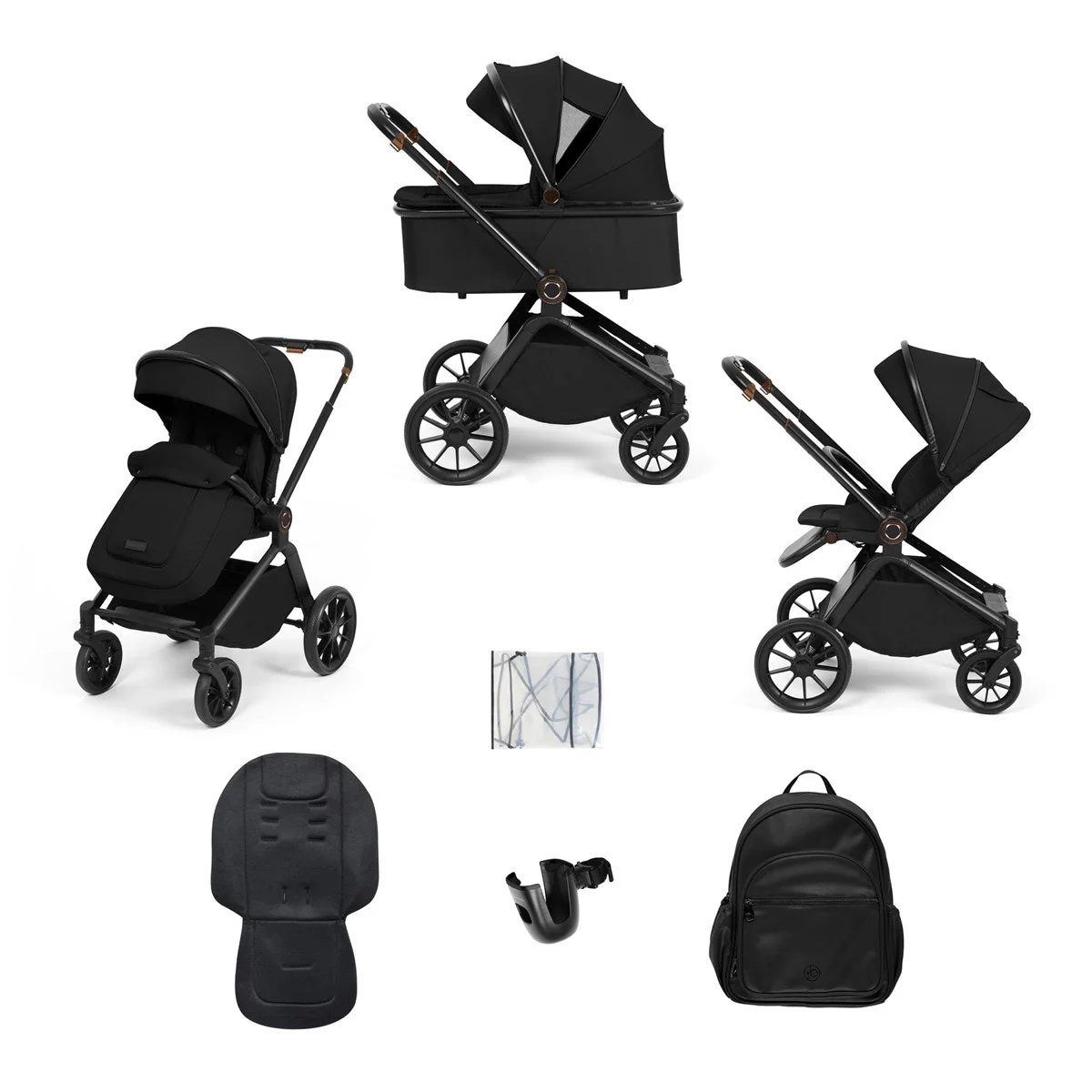 Ickle Bubba Altima 9 Piece Pram & Pushchair