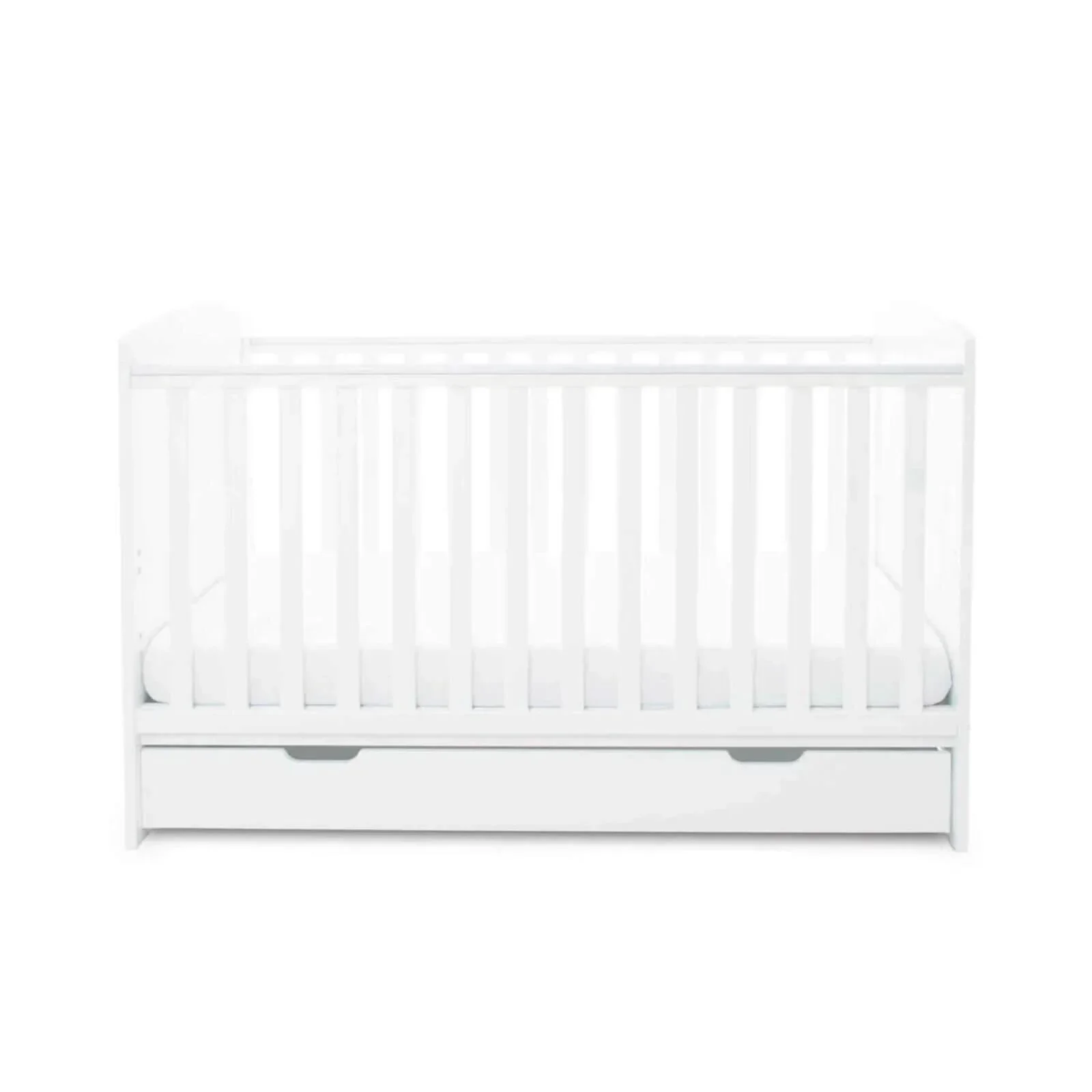 Ickle Bubba Coleby Classic Cot Bed & Under Drawer White - Without Mattress - Image 4