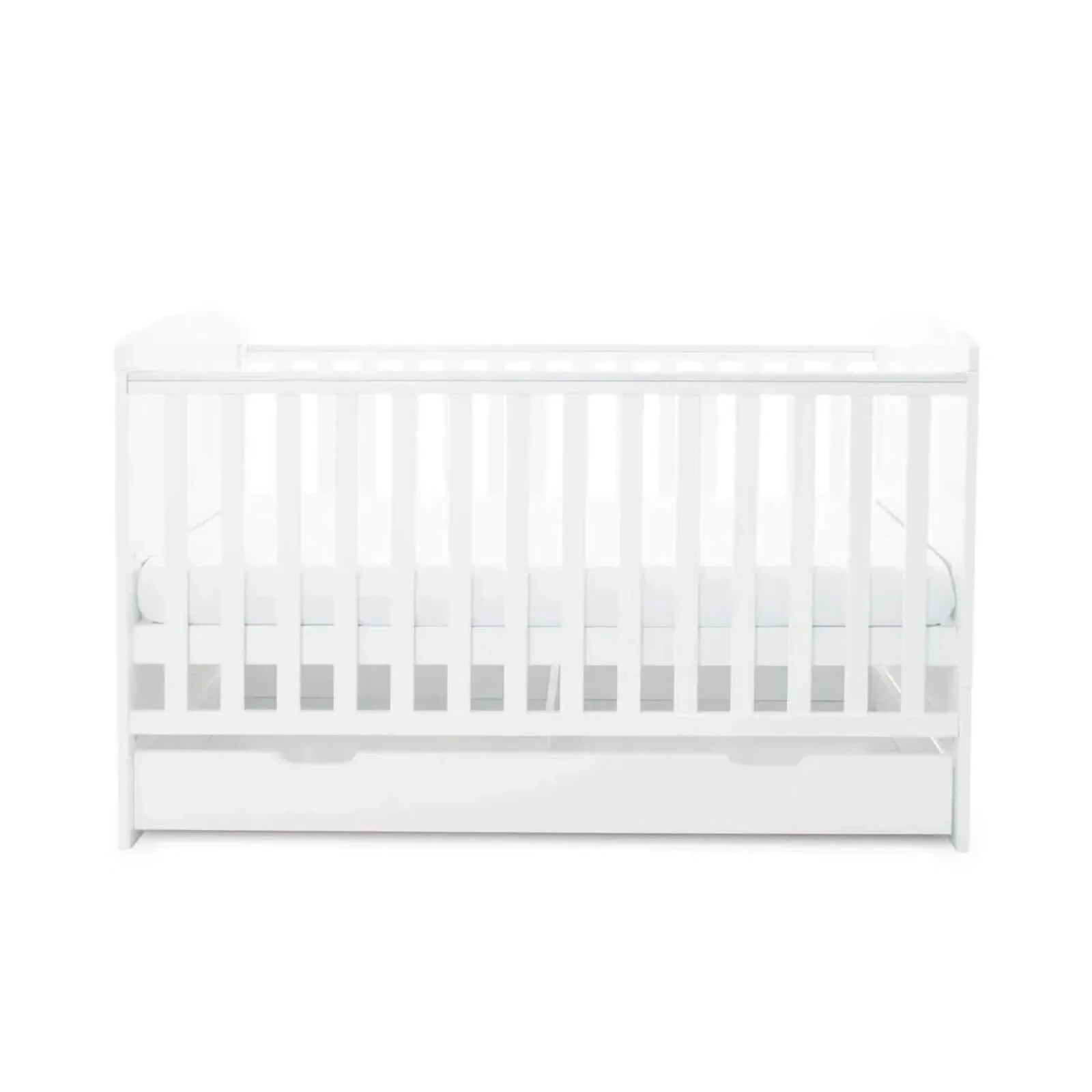 Ickle Bubba Coleby Classic Cot Bed & Under Drawer White - Without Mattress - Image 5