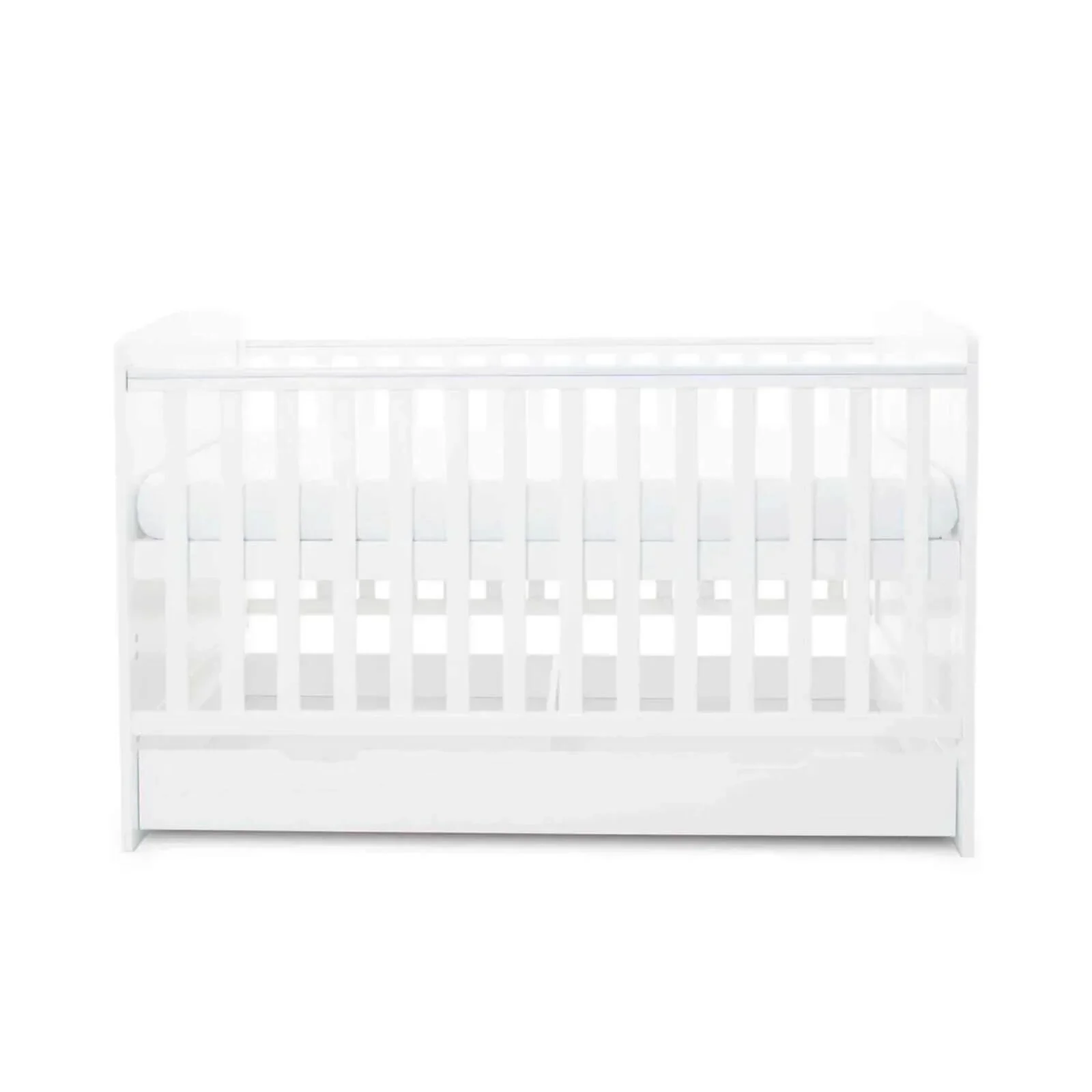 Ickle Bubba Coleby Classic Cot Bed & Under Drawer White - Without Mattress - Image 6
