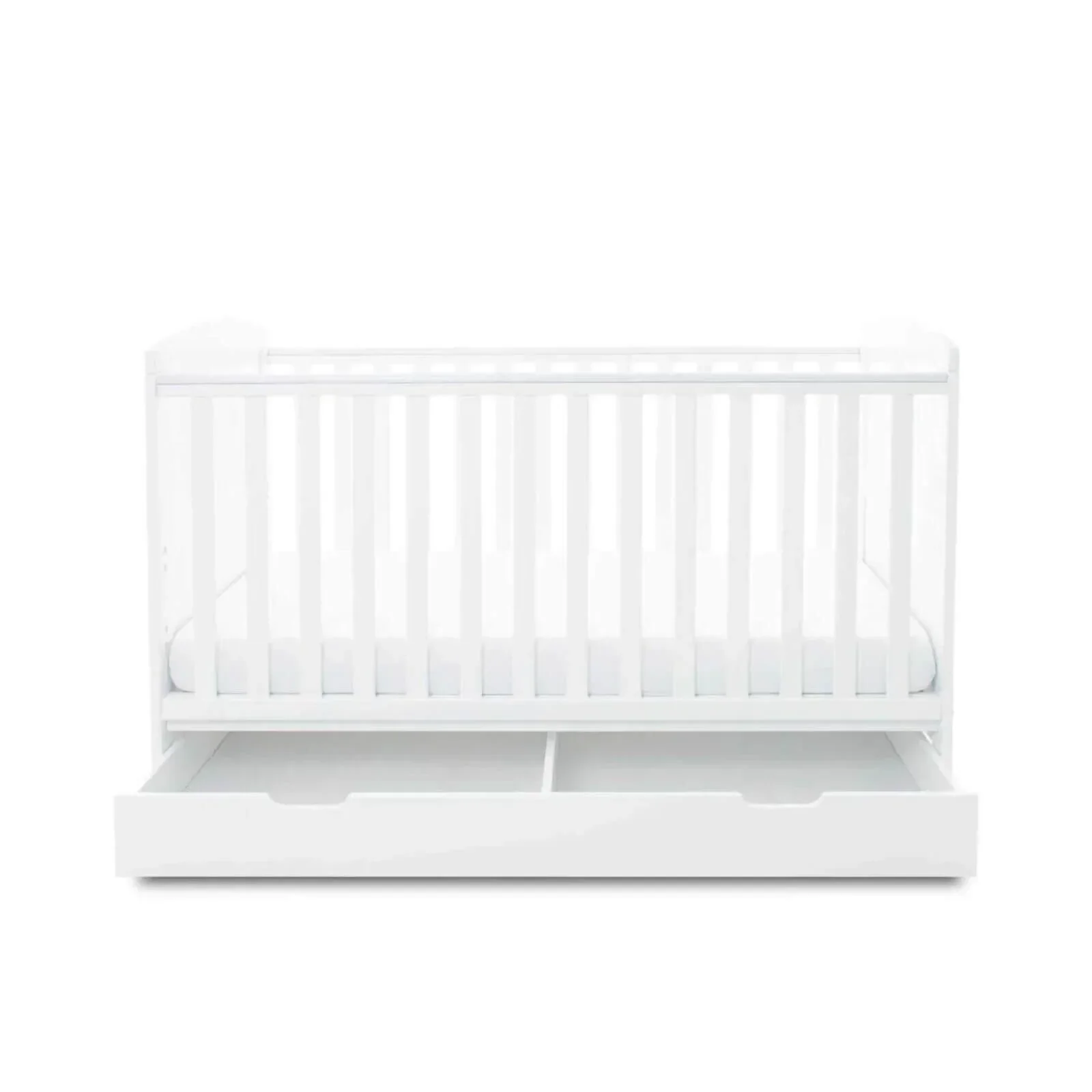 Ickle Bubba Coleby Classic Cot Bed & Under Drawer White - Without Mattress - Image 7