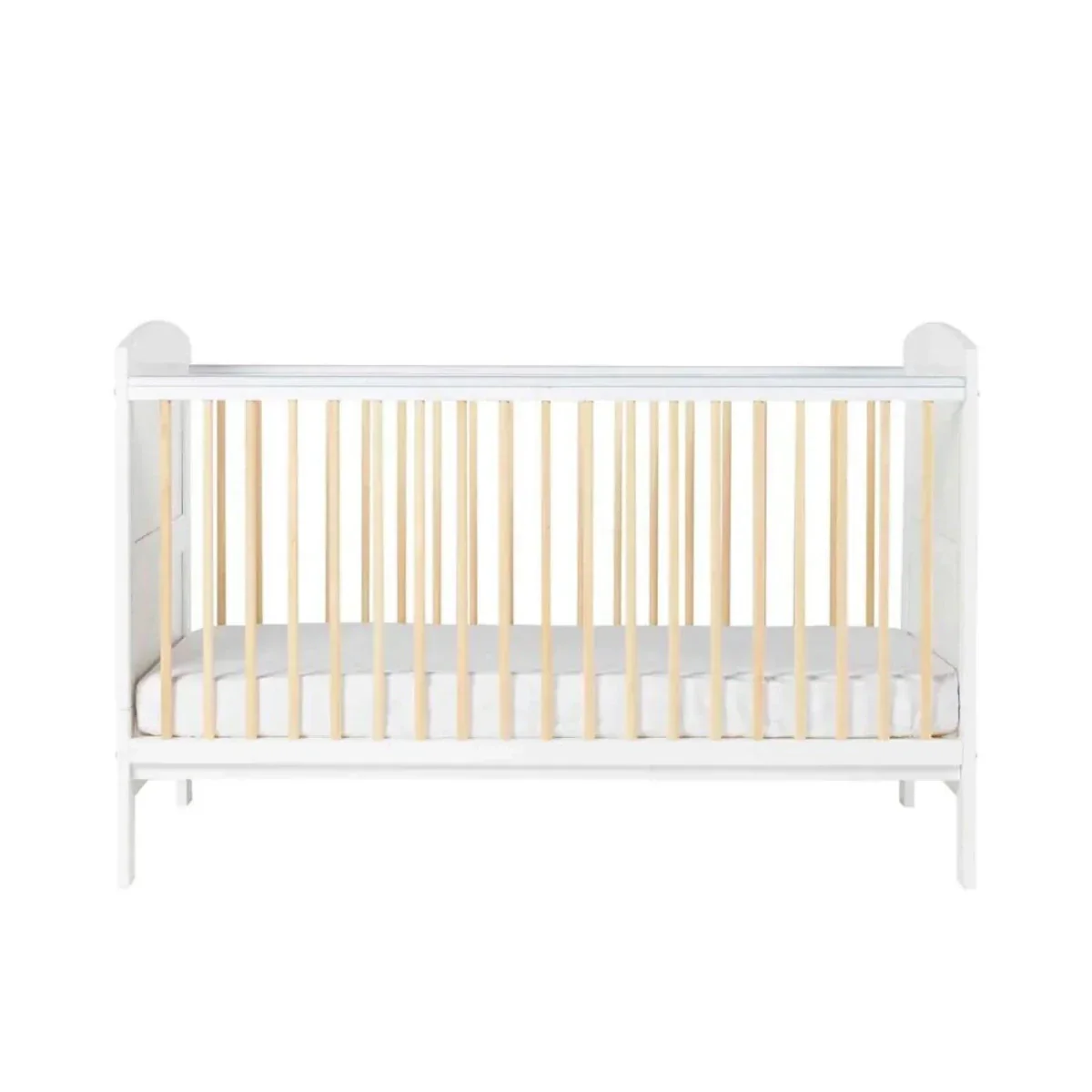 Ickle Bubba Coleby Scandi Cot Bed Scandi White - Without Mattress - Image 4