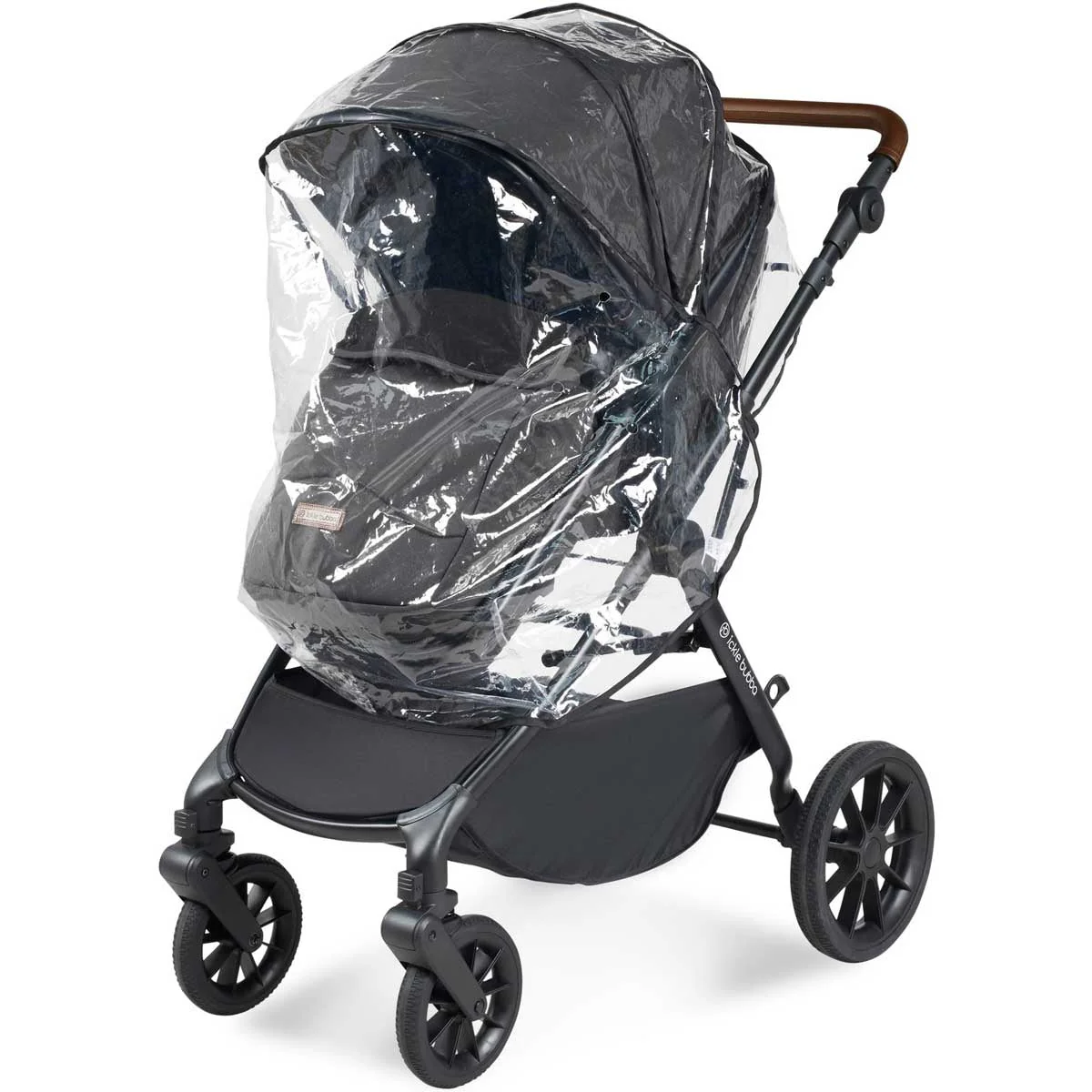Ickle Bubba Cosmo All-in-One i-Size Travel System with ISOFIX Base, Black / Graphite Grey / Tan - Image 16
