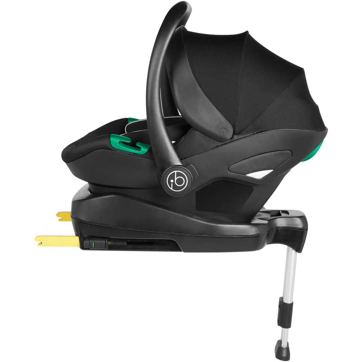 Ickle Bubba Cosmo All-in-One i-Size Travel System with ISOFIX Base, Black / Graphite Grey / Tan - Image 3
