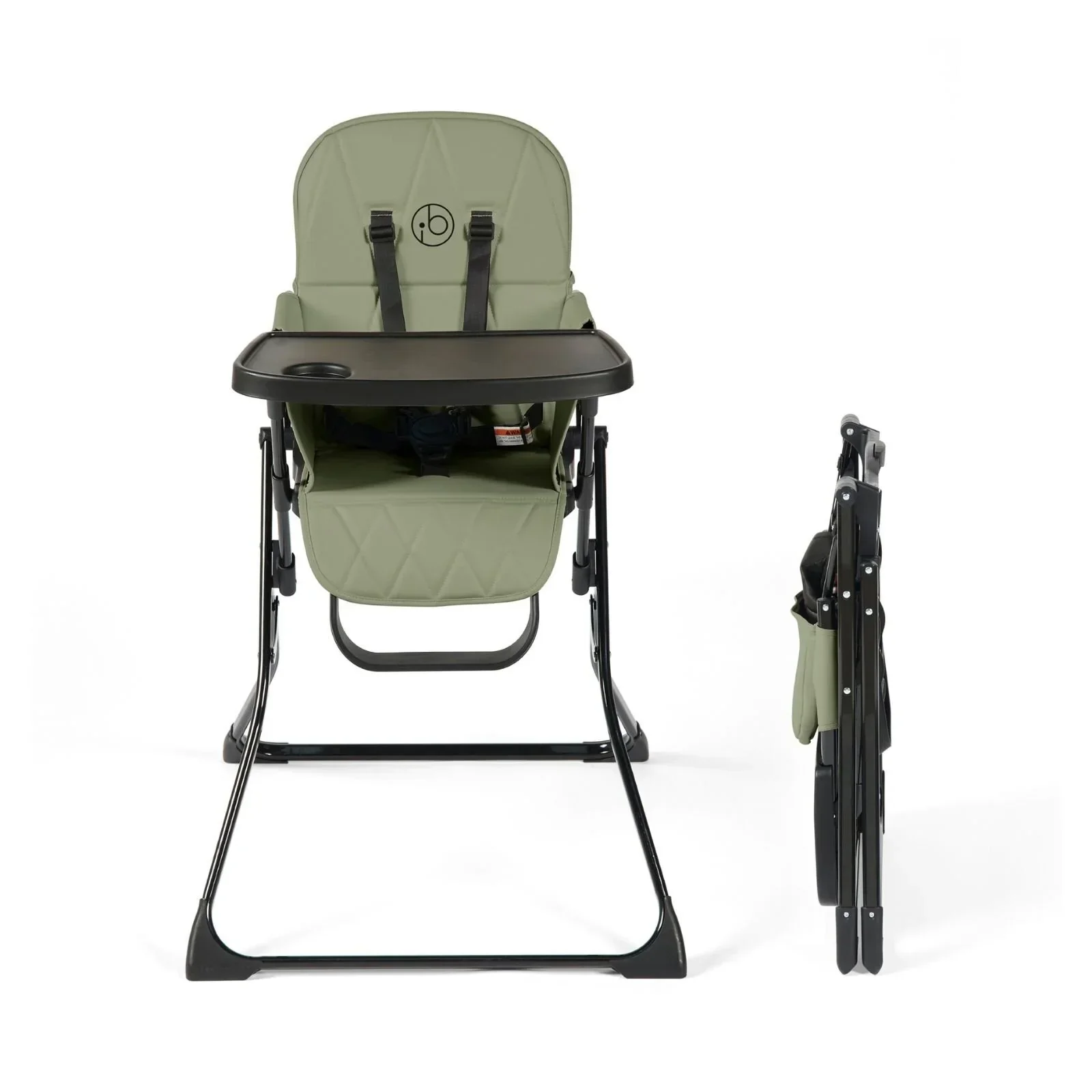Ickle Bubba Flip Magic Fold Highchair - Sage Green - Image 3