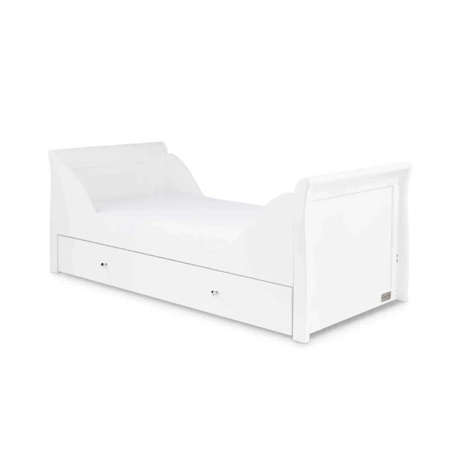 Ickle Bubba Snowdon Classic Cot Bed White - Premium Sprung Mattress - Image 9