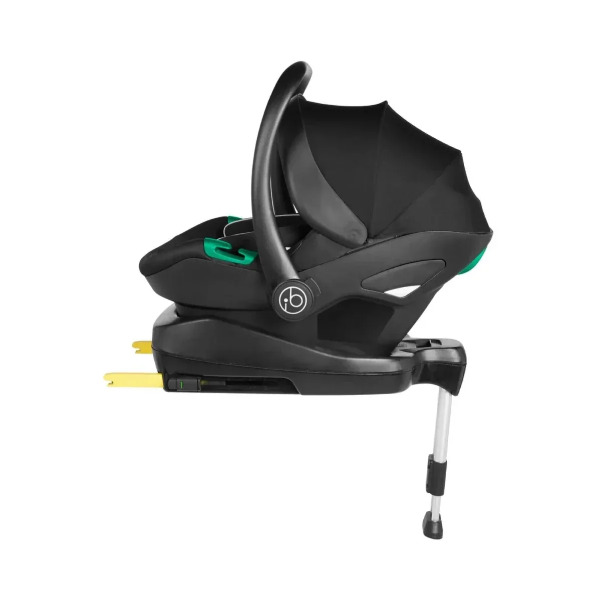 Ickle Bubba Stomp Luxe Travel System with i-Size Stratus Car Seat & ISOFIX Base 12 pcs - Black & Woodland & Tan - Image 9