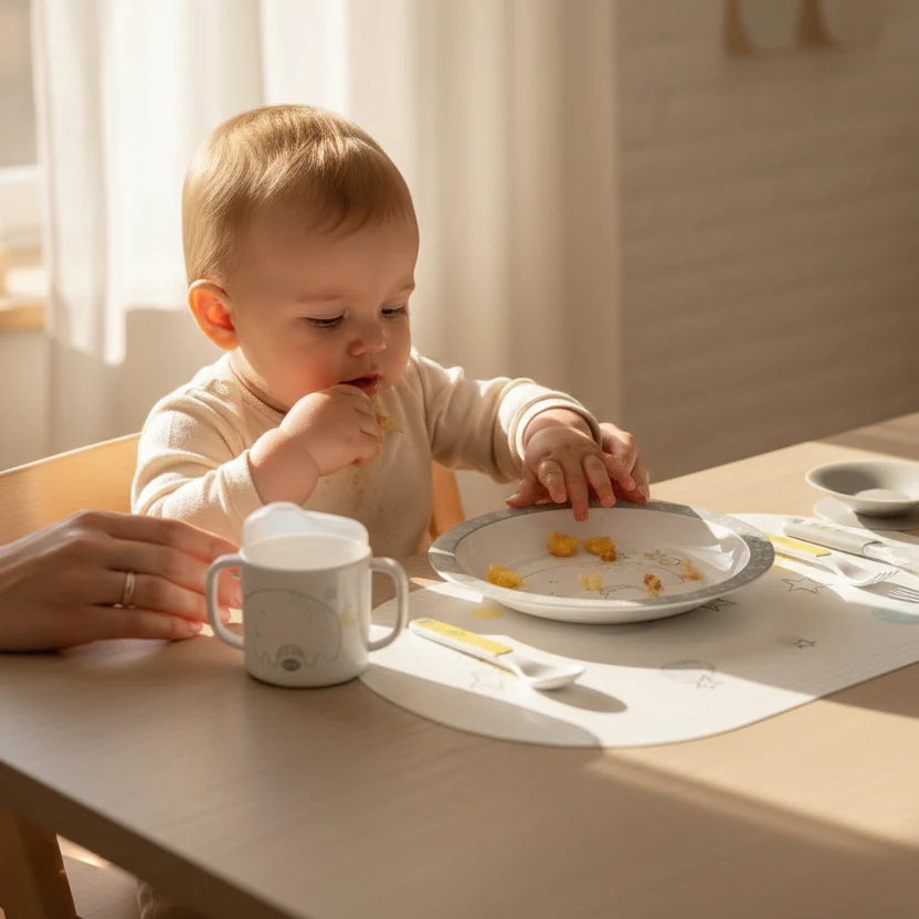 Jane 10-piece Toddler Crockery Set with Thermal Dish - Image 2